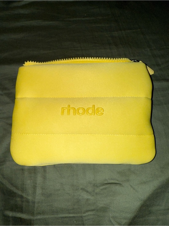RHODE Handbags - RHODE Bright Yellow Quilted Puffer Pouch